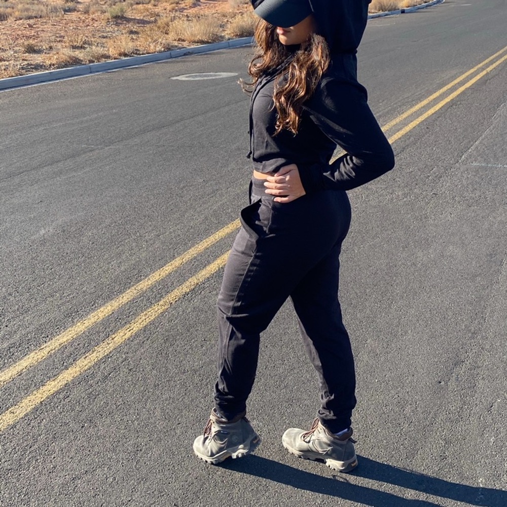 Sweatpants and crop top set